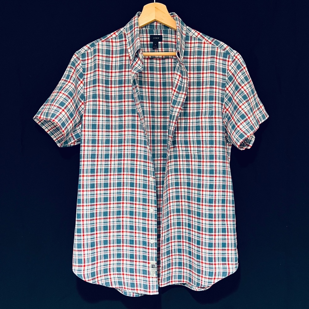 J.CREW Biard McNutt 100% Irish Linen Mens Shirt M🍀